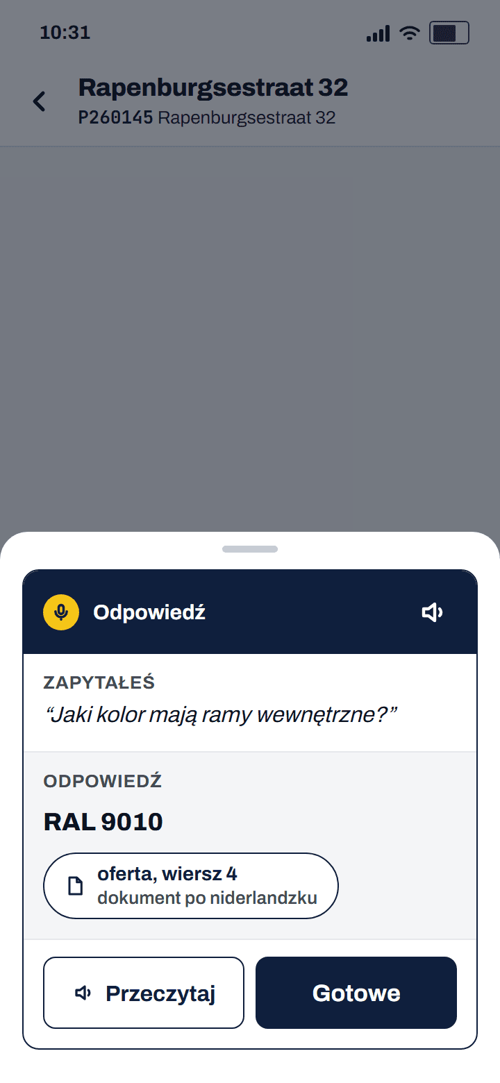 Karta odpowiedzi: RAL 9010, ze źródłem oferta, pozycja 4