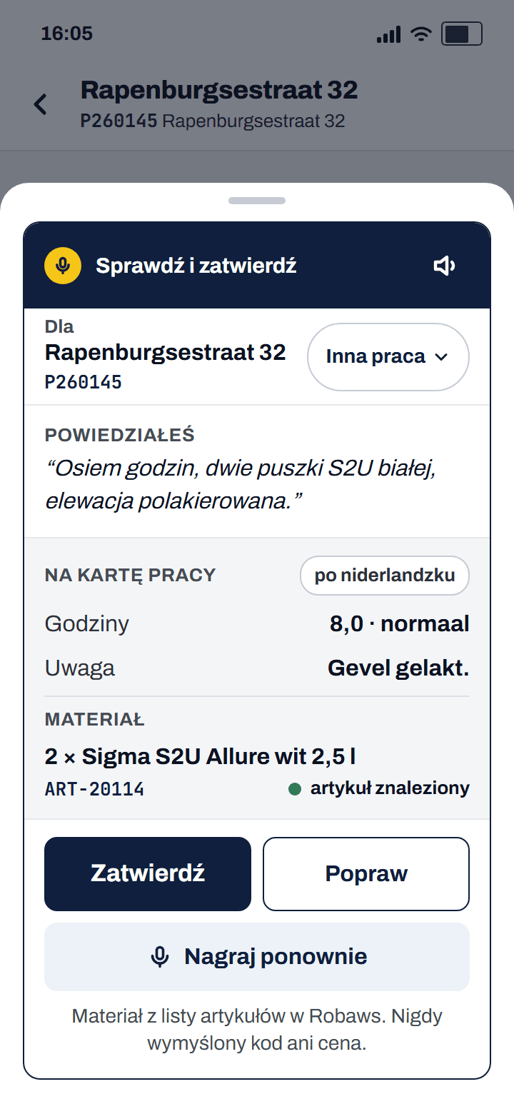Karta propozycji z godzinami i blokiem Materiał: 2 × Sigma S2U Allure biała, artykuł znaleziony